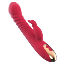 Vibrador Coelho Feminino - Vibrador de Prazer Sexual Feminino, Brinquedo Adulto (Vermelho)