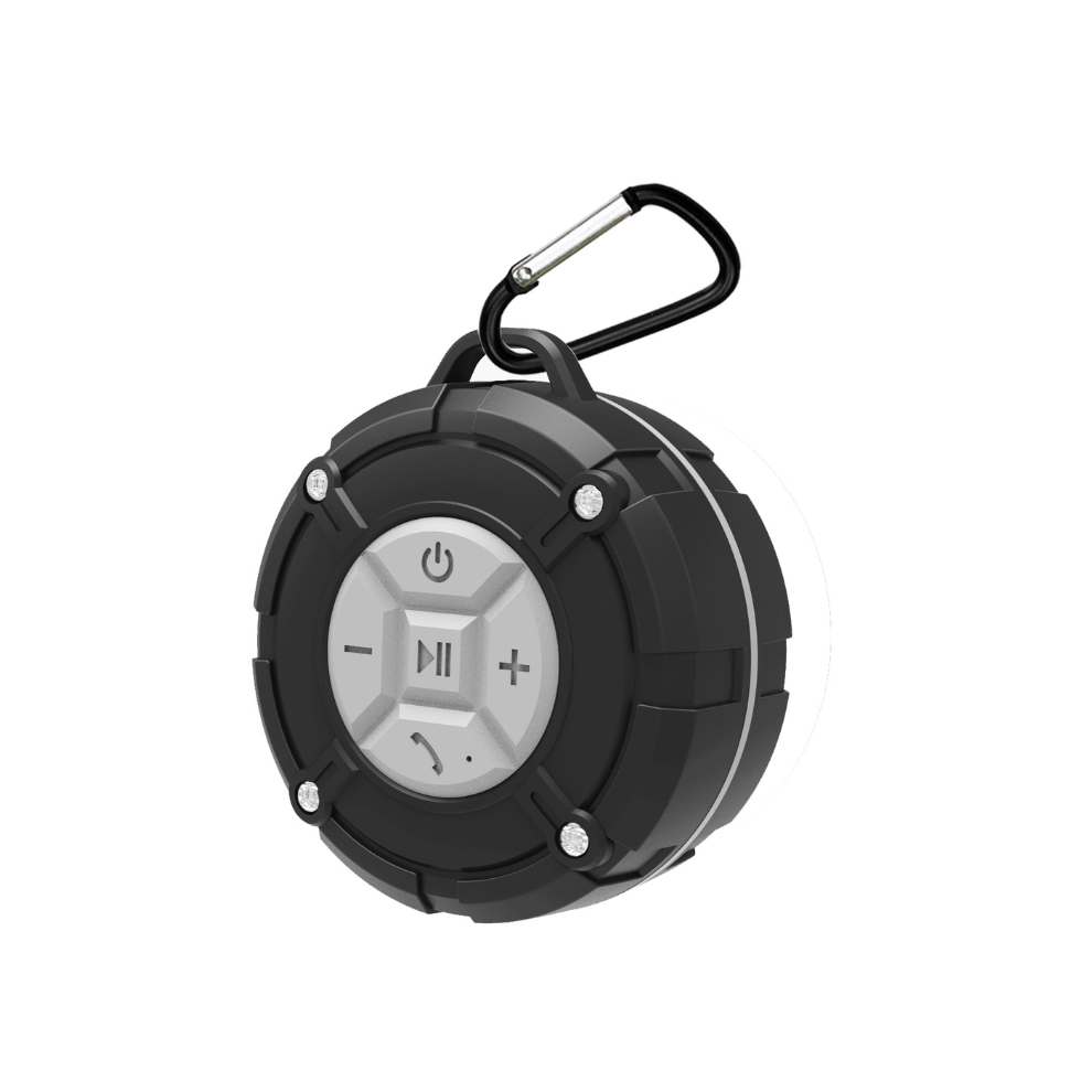 Chronus Shower Speaker Bluetooth 5.0, Ipx7 Waterproof Bathroom Shower Radio, Black 9331562924543