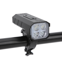 Bike Light 5000mAh LED Aluminium Alloy Bicycle Light USB Rechargeable Dimmabl Bike Lamp(Black)