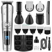11-en-1 Tondeuse à cheveux pour hommes sans fil, tondeuse à barbe électrique et rasoir – ensemble