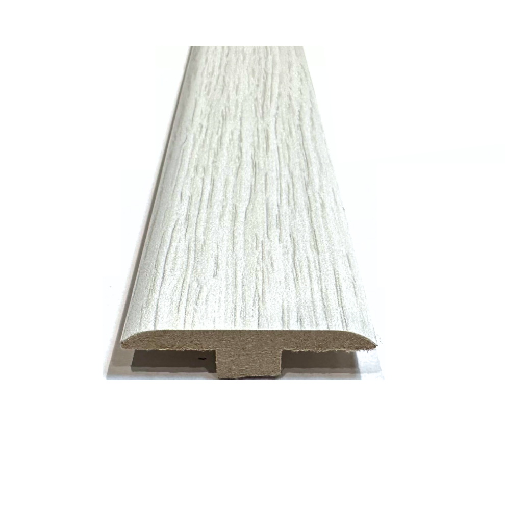 (0.9M, Miami White Oak) Solid Laminate/Wood Floor Mdf Threshold Strip T Bar 5056524014363