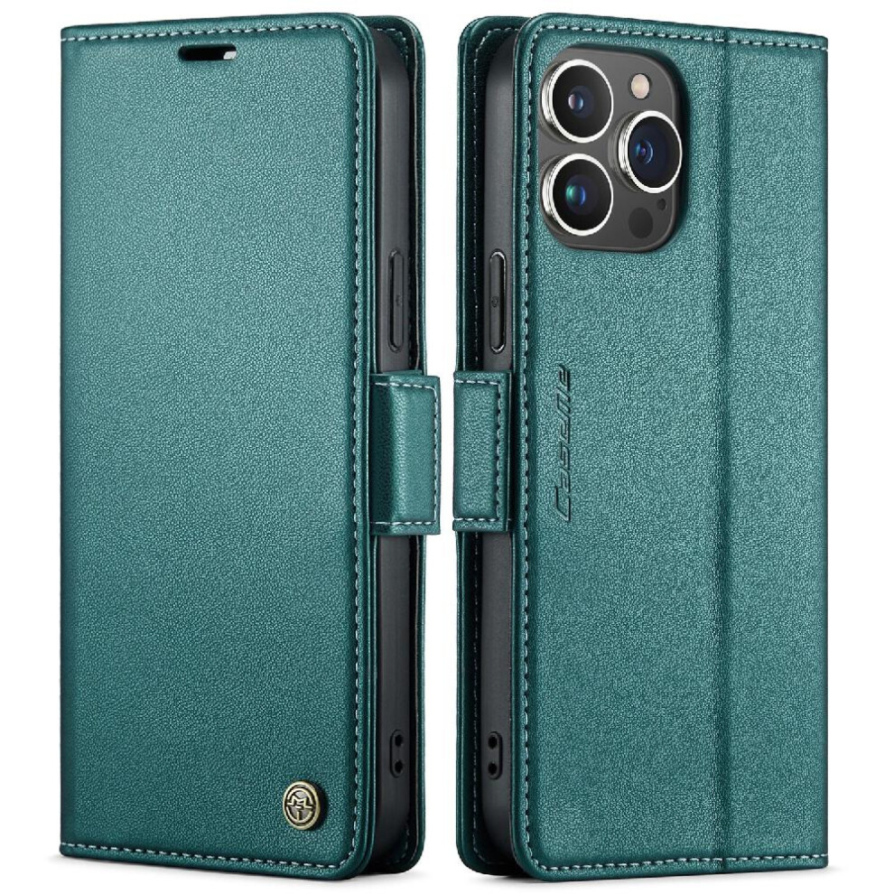 (Green) Caseme Case For Iphone 14 Pro Max Anti Fraud Kickstand Wallet Case Card Slot Shockproof Case Green 764762655426