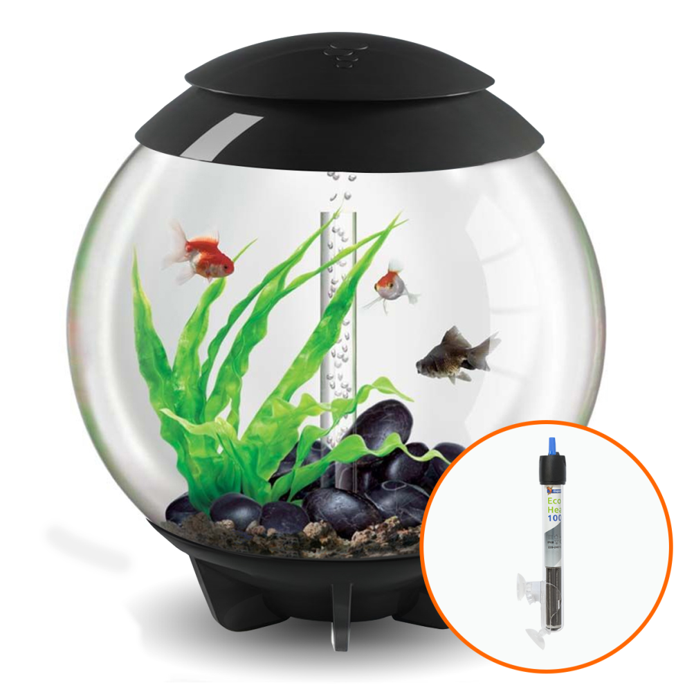 biOrb Halo 60L Aquarium in Grey with MCR LED Lighting with Heater Pack