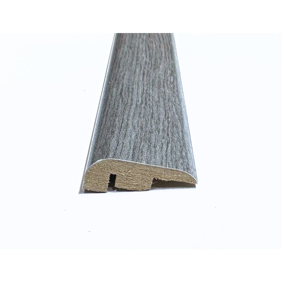 (0.9m, Boston Grey Oak) Solid Laminate/Wood Floor MDF Threshold Strip End Profile