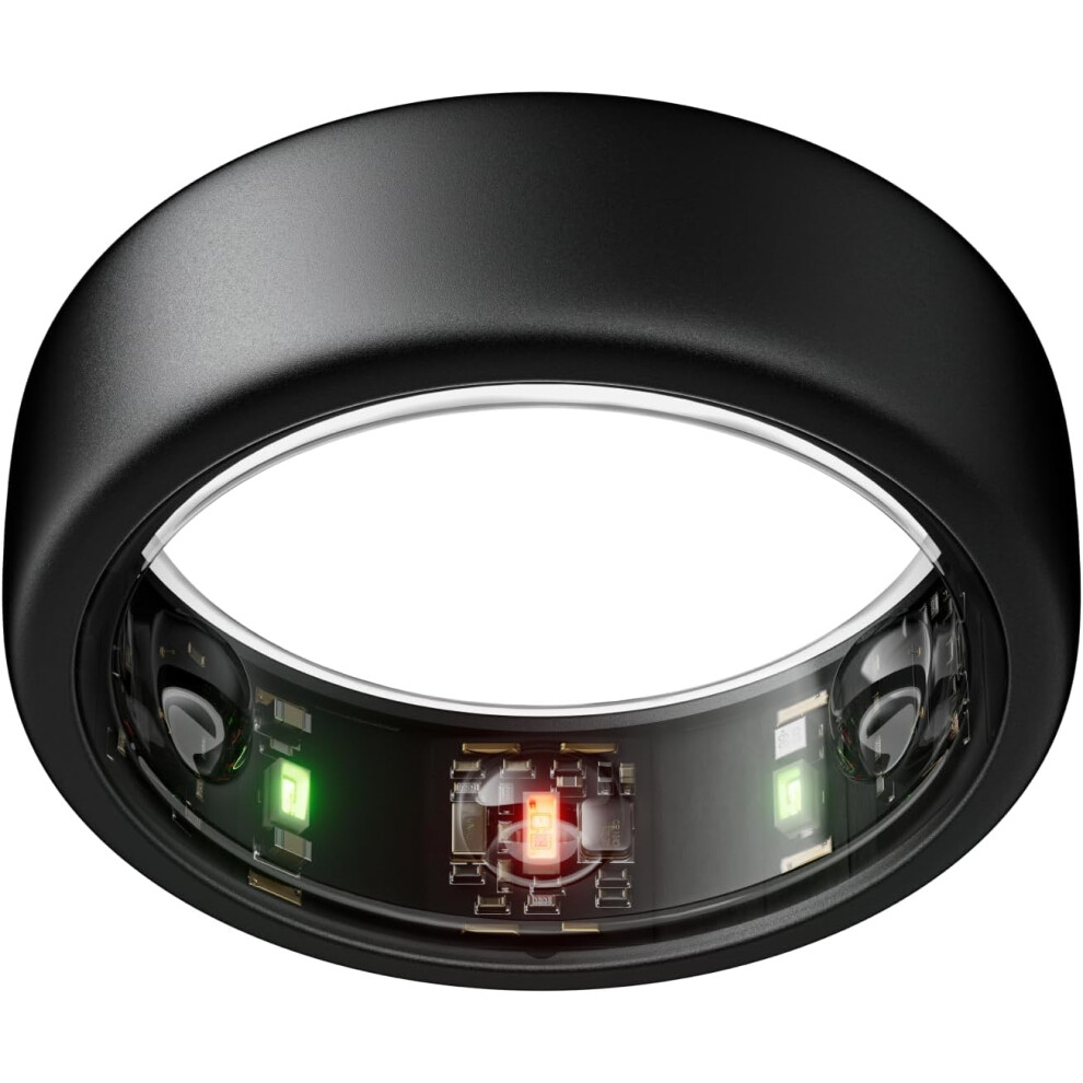 (12, Stealth) Ring Gen3 Heritage - Silver - Size 8 - Smart Ring  - Sleep Tracking Wearable - Heart Rate - Fitness Tracker