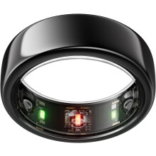 (8, Black) Ring Gen3 Heritage - Silver - Size 8 - Smart Ring  - Sleep Tracking Wearable - Heart Rate - Fitness Tracker