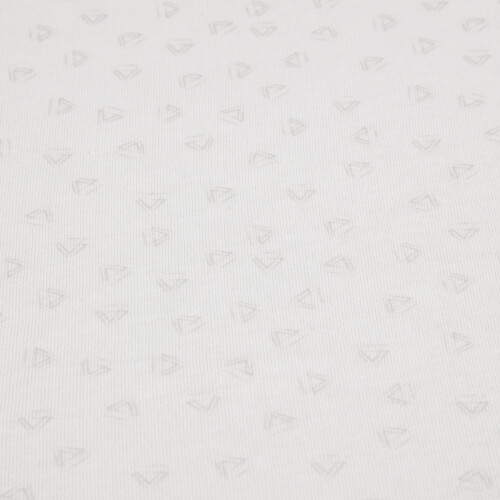 CoZee Crib Fitted Sheets (2 Pack) - Grey/Cloud 100% Cotton Sheets - For CoZee Bedside Crib 2
