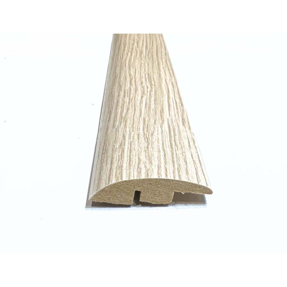 (2.4M, Washington Oak) Laminate/Wood Floor Mdf Threshold Strip Ramp Profile 5056524014189