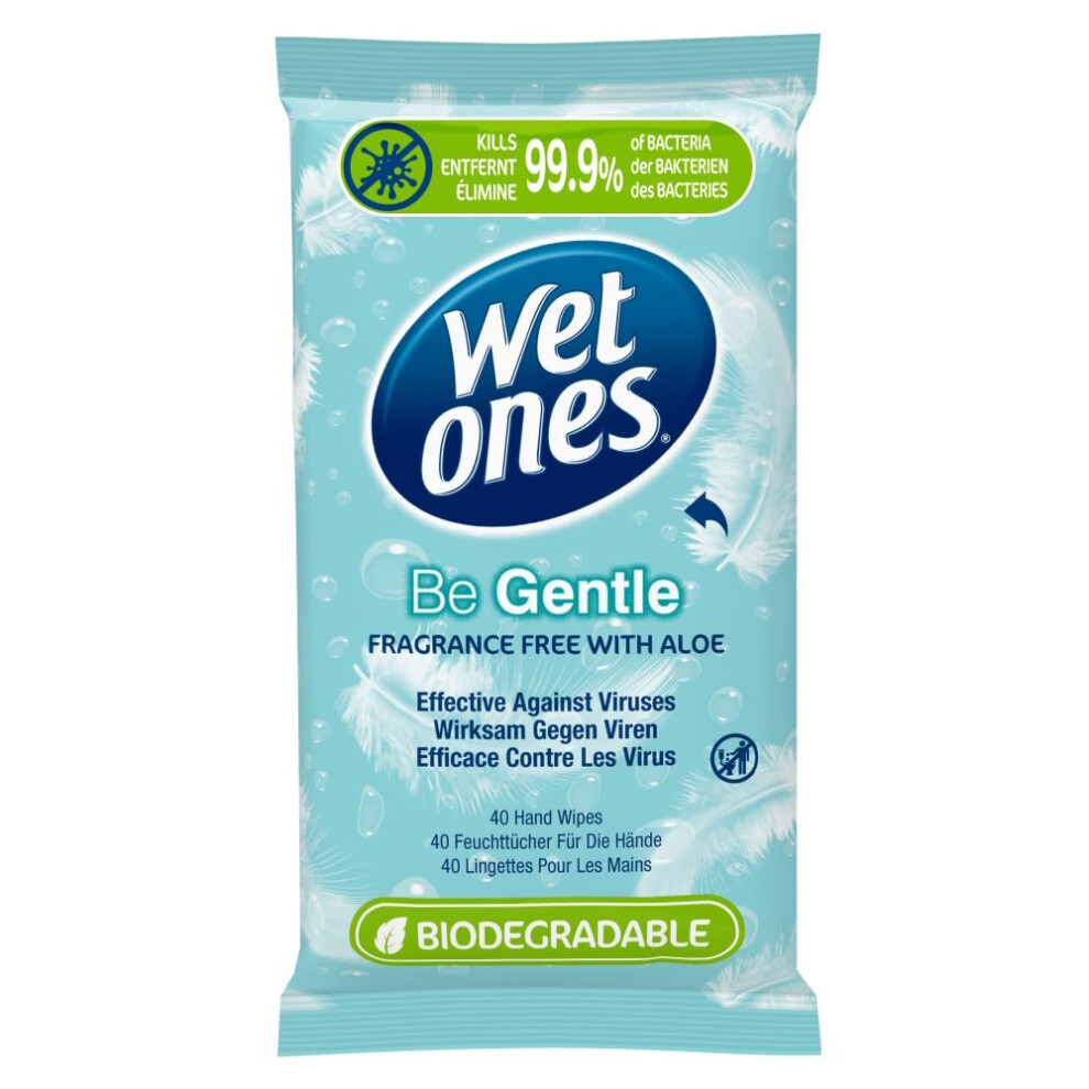 â Be Gentle â Plastic Free Antibacterial Biodegradable Hand Wipes - 400 wipes â 10 packs x 40 wipes