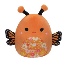 SQCR05473 16-Inch-Mony The Orange Monarch Butterfly with a Floral Belly, Multicolour