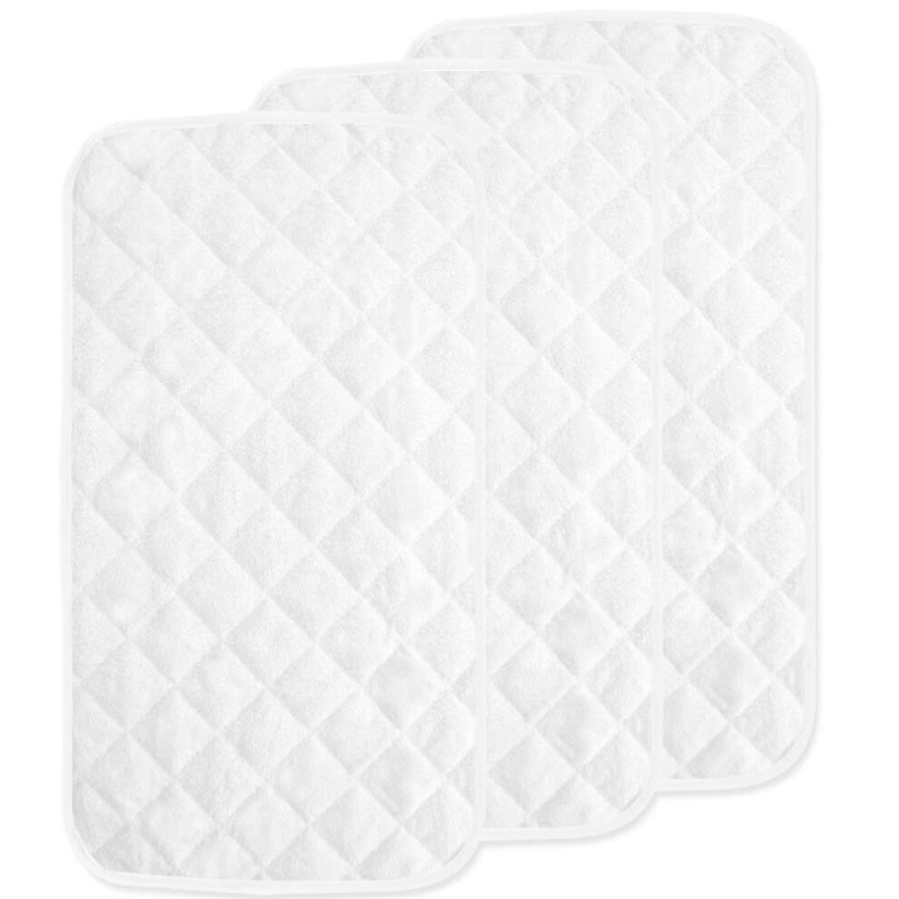 Changing Mat Liners Waterproof Quilted, Pack Of 3, Baby Skin Friendly Viscose Made From Terry Surface, Diaper Changing Springspirit