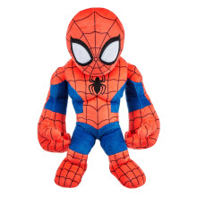 Bash ‘n Brawl Spider-Man Plush, 12-inch Character Figure with Motion-Activated Sound & Over-sized Hands, Collectible
