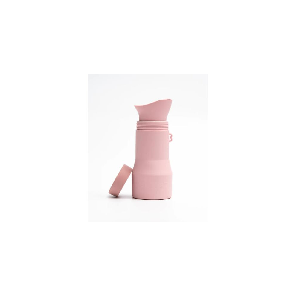 Pink Large Whizzer | Adults & Kids Eco-Travel | Portable Silicon Unisex Urinal/Potty | As seen on Dragons Den | Compact