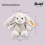 Steiff Soft Cuddly Friends Hoppie Rabbit, Light Grey, 18, 80463 - Plush Soft Toy 5