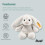 Steiff Soft Cuddly Friends Hoppie Rabbit, Light Grey, 18, 80463 - Plush Soft Toy 4