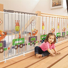 Child Safety Net, 3 Metres Baby Stair Railing Safety Net, Thick Cute Animal Balcony Stairway Fence Mesh Banister Guard