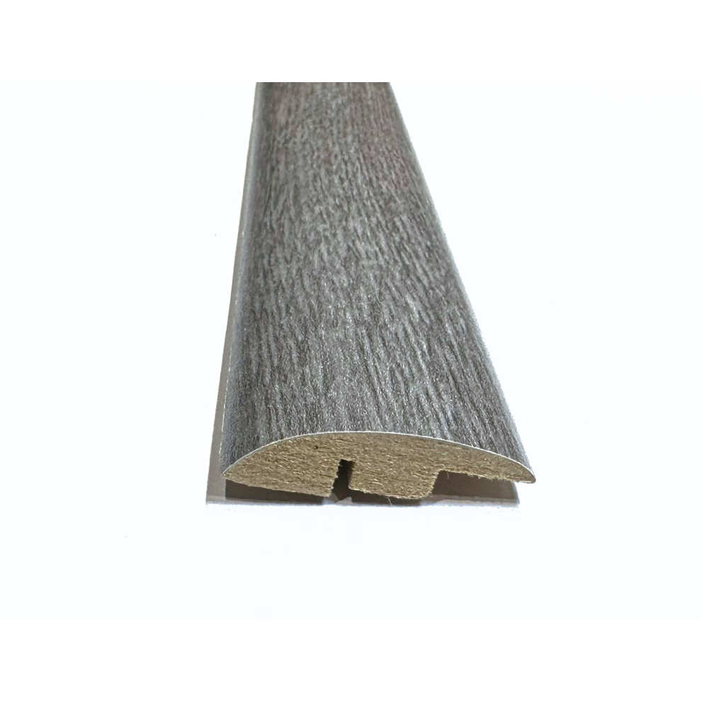 (2.4M, Boston Grey Oak) Laminate/Wood Floor Mdf Threshold Strip Ramp Profile 5056524014301