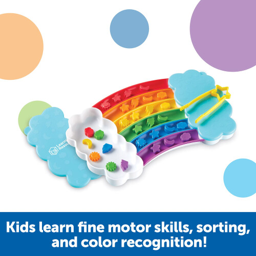 Learning Resources Set de tri arc-en-ciel Learning Resources, 37 pièces, 3 ans+, compétences motrices fines 2