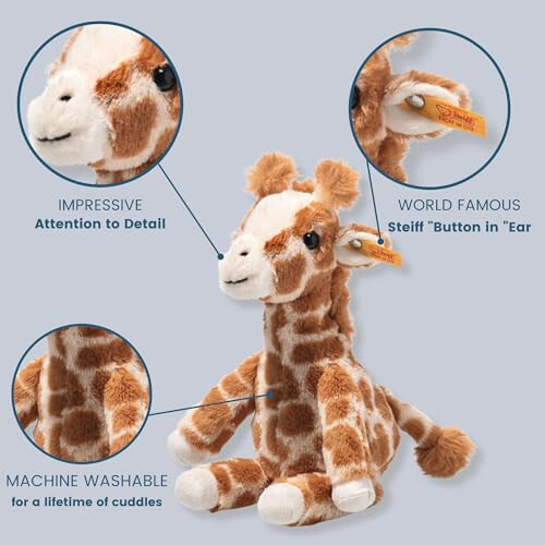 Steiff 068201 Giraffe Plush, Seasame, 23 cm - Plush Soft Toy 1
