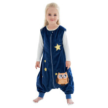 Unisex Sleeveless Newborn Baby Boys Girls Zip Sleeping Bag with Feet Cute Kids Nursery Bedding Wearable Blanket, 3-5