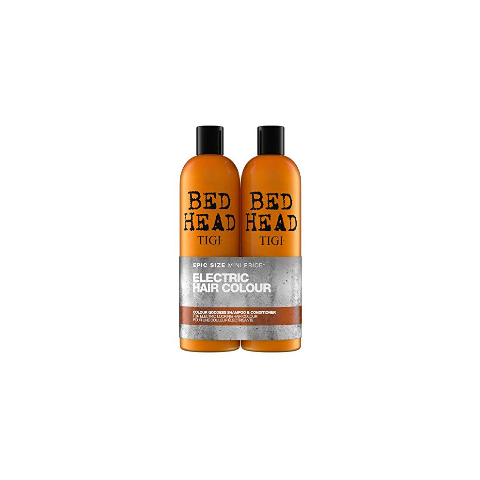 Bed Head by TIGI | Colour Goddess Shampoo and Conditioner Set | Professional Hair Treatment For Coloured Hair |