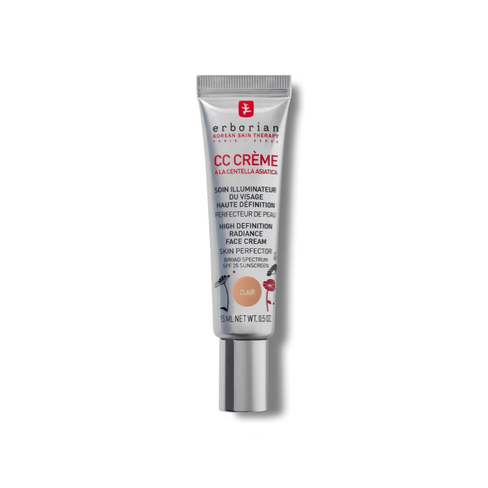 Erborian Cc Cream With Centella Asiatica – Lightweight Skin Perfector Tinted Moisturiser And Brightening Face Cream - Korean