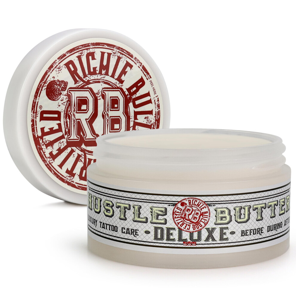 Hustle Butter Tattoo Aftercare 150ml Tattoo Balm, For New & Older Tattoos - Safe While Healing - Vegan Tattoo Cream