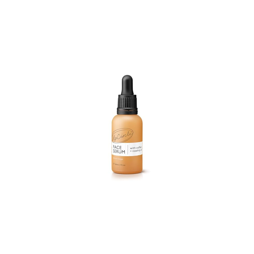 Organic Face Serum With Coffee Oil 30ml - Natural Hydrating Facial Oil - Vitamin C, Rosehip Oil Fades Dark Spots + Sea