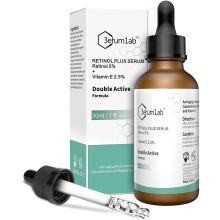 Retinol Serum High Strength for Face and Skin, Unique Double Active Ingredients of 5% Retinol & 2.5% Vitamin E,
