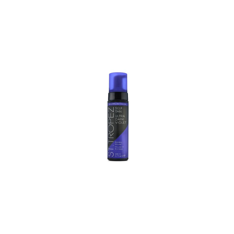 St.tropez Ultra Dark Violet Mousse, Tri-Tan Technology For Deep Dark Glow, Vegan, Natural And Cruelty Free, 200Ml