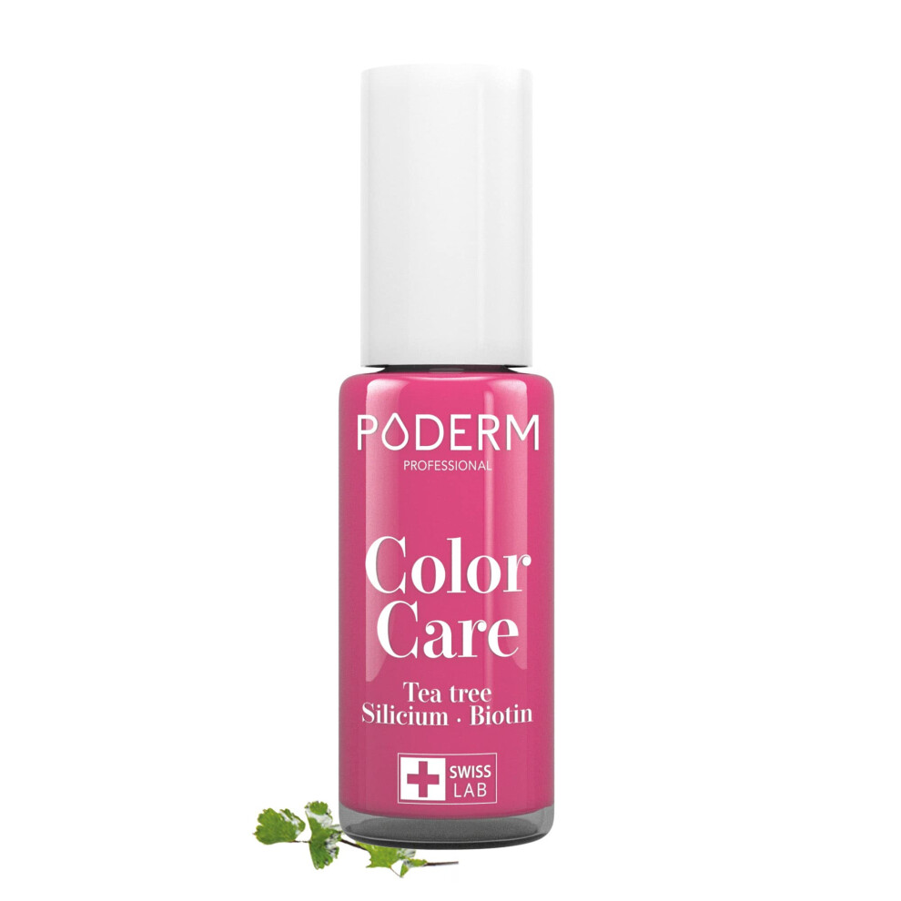 Poderm - Fungal Nail Infections - Rasberry Nail Varnish Tea Tree - Prevention & Treatment Of Nails Yellowed/Damaged By Fungal