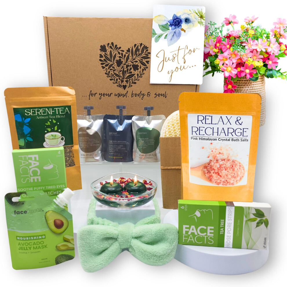 SPA DAY Pamper Box, Pamper Gifts for Women, Self Care Gifts for Women, Spa Set, Birthday Pamper Hamper for Women, Pamper