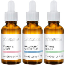 Skin Perfector Face Serum Kit 3x30ml – Hyaluronic Acid, Retinol & Vitamin C – Face Care Anti Ageing Lotion, Reduces