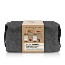 The Fuzzy Duck Bergamot, Hemp & Sandalwood Men's Luxury Wash Bag Gift Set (Pack of 1) - Vegan Friendly