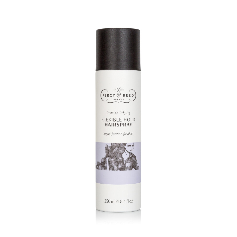 Percy & Reed Session Styling Flexible Hold Hairspray 250Ml - Shape & Hold With Brushable Finish, Heat Protection, Sulphate-Free