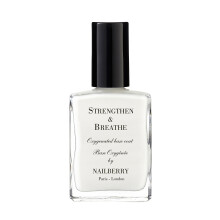 Strengthen & Breathe Oxygenated Base Coat and Nail Strengthener 15 ml | Boosts Condition and Strength For Healthy &