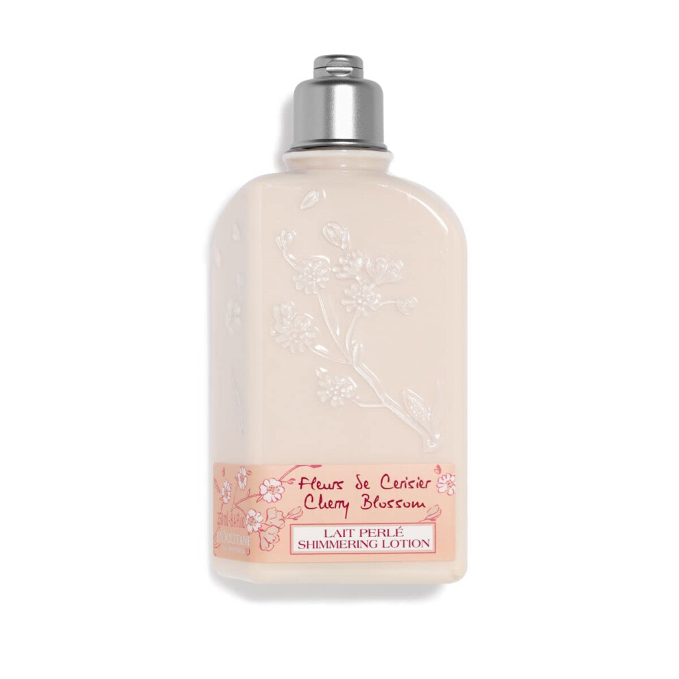 Cherry Blossom Shimmering Body Lotion 250ml | Floral Scent | Vegan & 93% Readily Biodegradable | Luxury & Clean Beauty