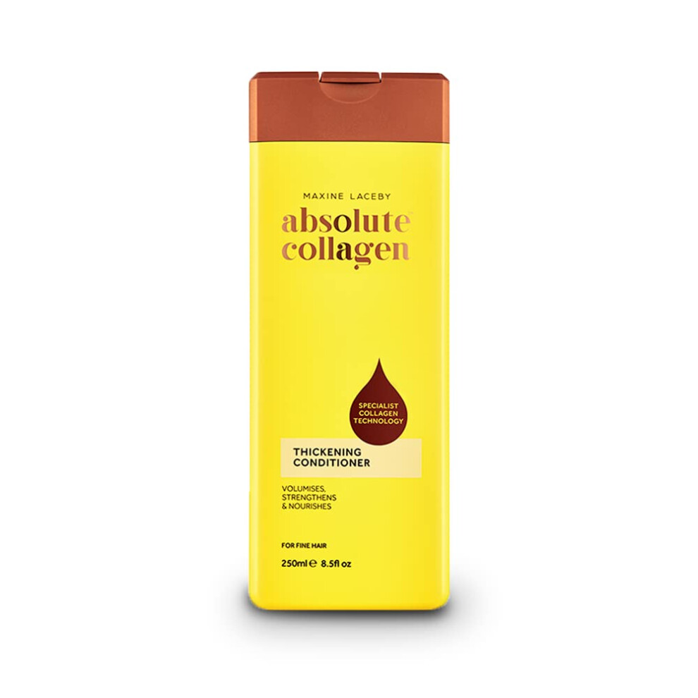 Absolute Collagen - Thickening Collagen Complex Conditioner 250Ml - For Thin & Fine Hair - Strengthen, Thicken, Nourish And Volumise