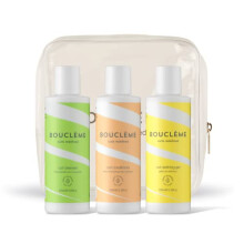 Travel Kit Curls - Ultimate Haircare Travel Set to Protect and Nourish Curls - Cleanser, Conditioner & Curl Defining Gel