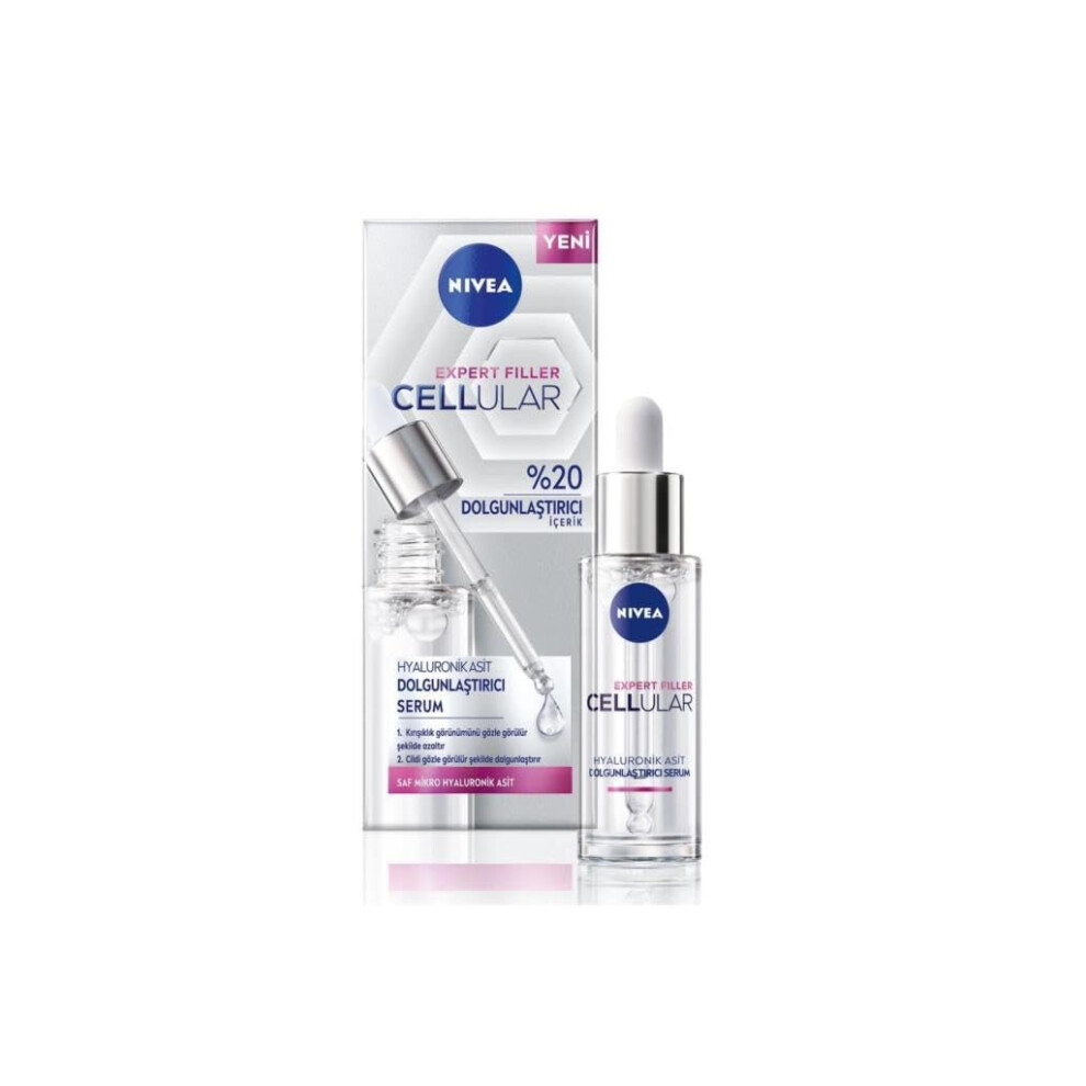 Cellular Expert Filler Plumping Hyaluronic Serum (30 ml), Lightweight and Fast Absorbing Serum, Non-Adhesive