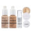 Phoera Foundation Full Coverage Makeup Set - Includes Nude & Buff Beige 30ml Matte Foundation, 6ml Face Primer & Cool 1