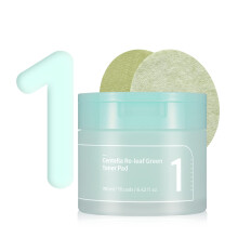 numbuzin No.1 Centella Re-leaf Green Toner Pad | Vegan Pad Ktoldalas gygynvnykivonatok Nyugtat 70 prna 6,42 fl.oz