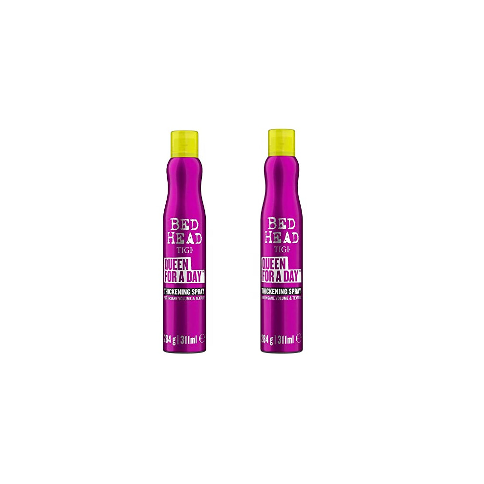 Bed Head Queen For A Day Thickening Spray Twin Pack (311 ml each)