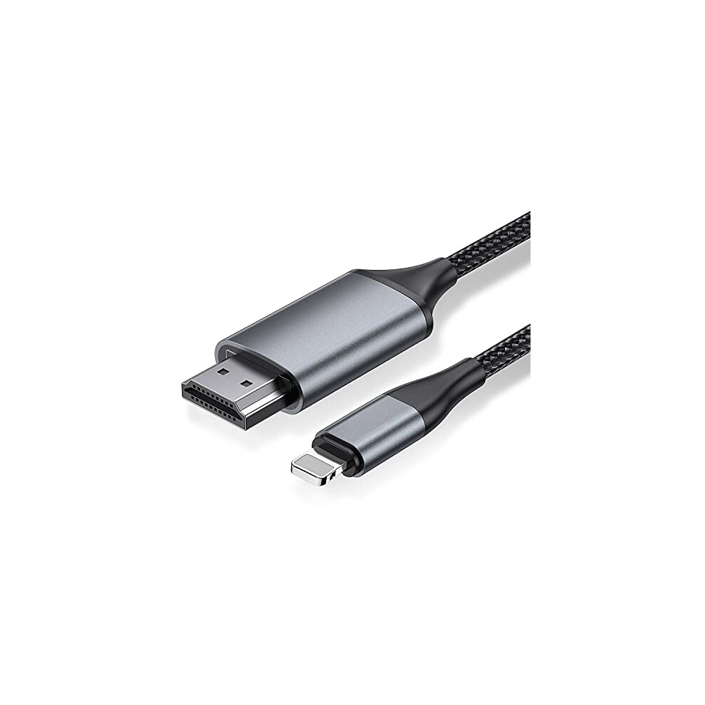 [4M Long Version] HDMI Cable for iPhone 4.0m, HDMI Converter Cable, Phone/Pad/Pod to TV, HDMI Connection Cable, iOS 11,