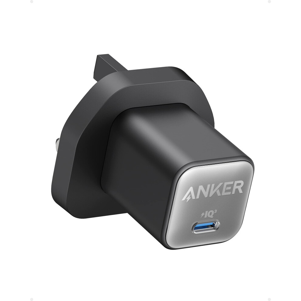 USB C Plug, Anker GaN Charger (Nano 3), 30W PPS Fast Charger for iPhone 15/15 Pro/14/14 Pro Max/13, Galaxy, iPad (Cable