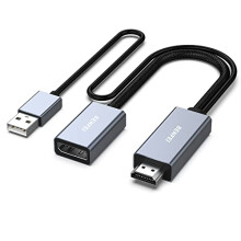 HDMI to DisplayPort Adapter, HDMI Source to DisplayPort Monitor Compatible with PC Graphics Card Laptop PS5 Xbox One(360