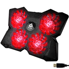 Wind - Laptop Cooling Pad - The Most Powerful Rapid Action Cooling Fan - Laptop Stand with 4 Cooling Fans at 1200 RPM -