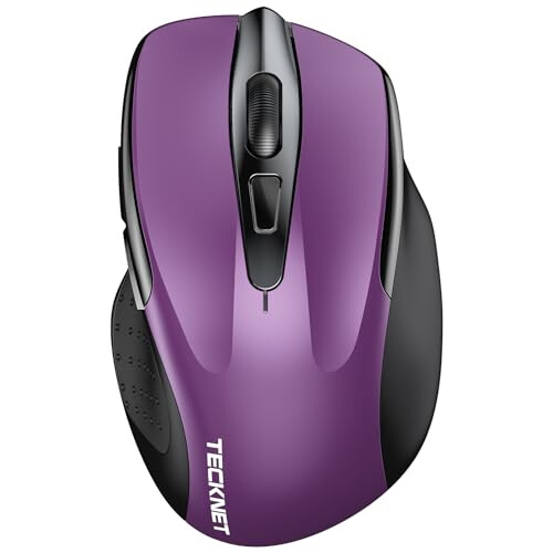 TeckNet Bluetooth Mouse, Rechargeable Bluetooth Wireless Mouse(Tri-Mode: BT 5.0/3.0+2.4G), 4800DPI Adjustable, Silent Ergonomic