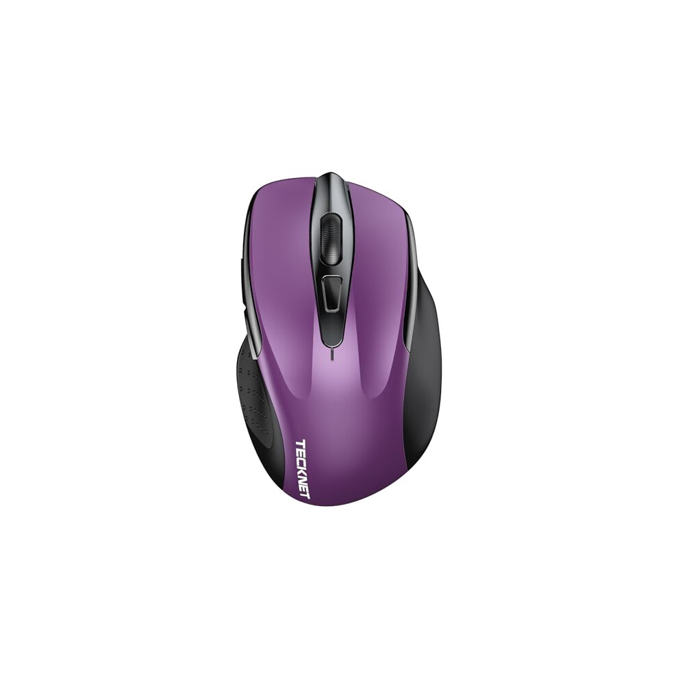Tecknet Bluetooth Mouse, Rechargeable Bluetooth Wireless Mouse(Tri-Mode: Bt 5.0/3.0+2.4G), 4800Dpi Adjustable, Silent Ergonomic