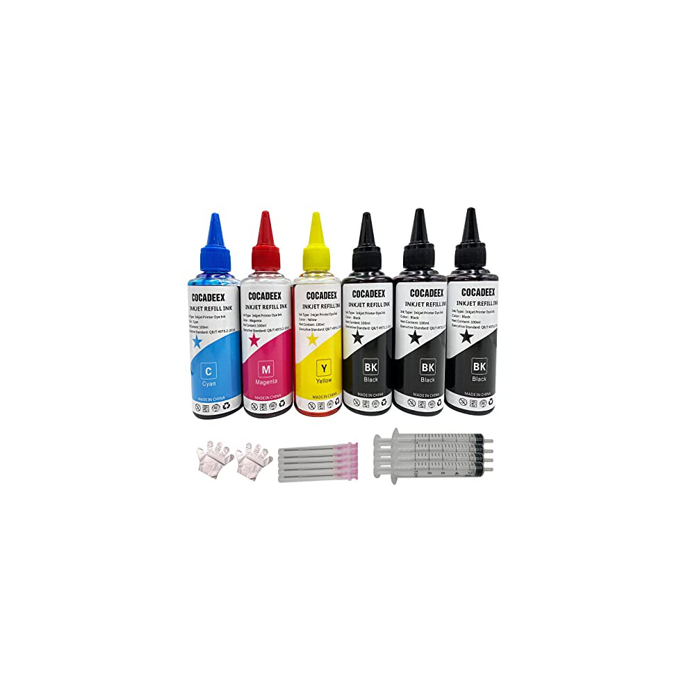 600Ml Ink Refill Kit Compatible With Hp Canon Brother Epson Lexmark Desktop Inkjet Printers 008574195023